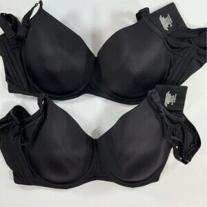Black Molded T-Shirt Bra - Smooth Supportive Cups